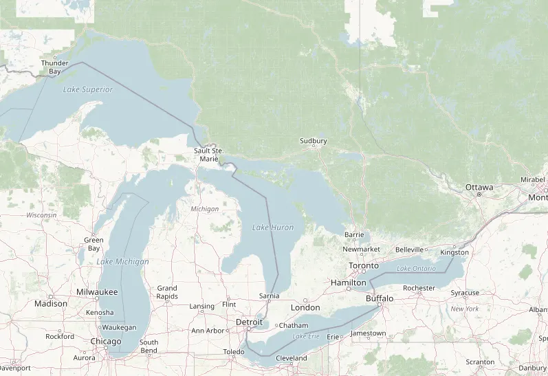Map of Ontario showing HomePark.ca communities